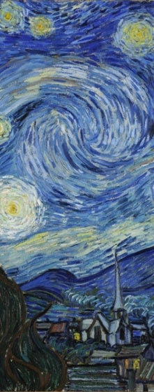 deursticker Sterrennacht 83 x 210 cm vinyl blauw