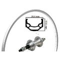 Kgs Achterwiel 28 inch (622) velg zilver freewheel vaste as