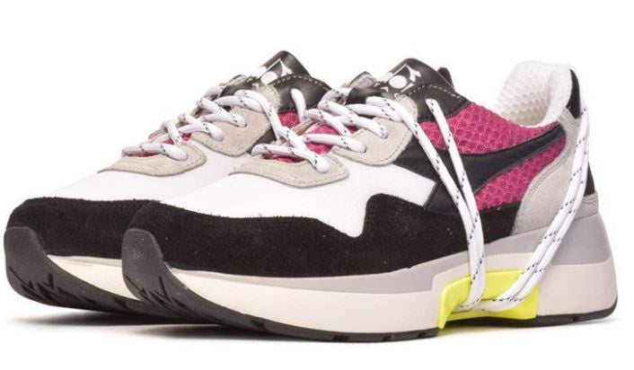 sneakers N9000 TXS H heren mesh/leer wit/roze maat 40,5