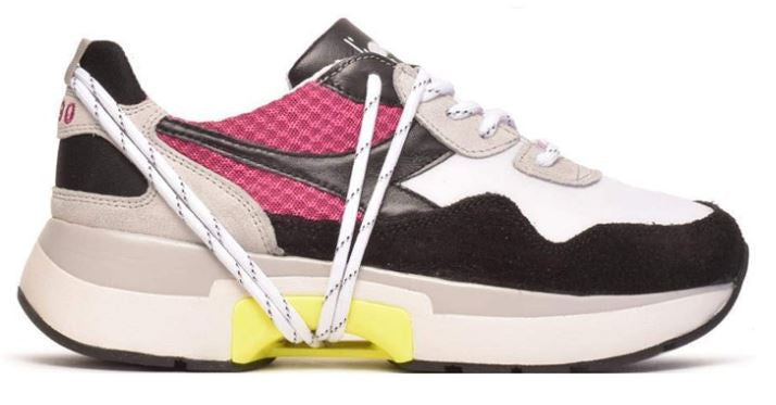 sneakers N9000 TXS H heren mesh/leer wit/roze maat 41