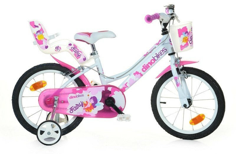 Dino Fairy 16 Inch 27 cm Meisjes Knijprem Wit/Roze