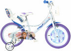 frozen ii 14 inch 23 cm meisjes knijprem wit/paars