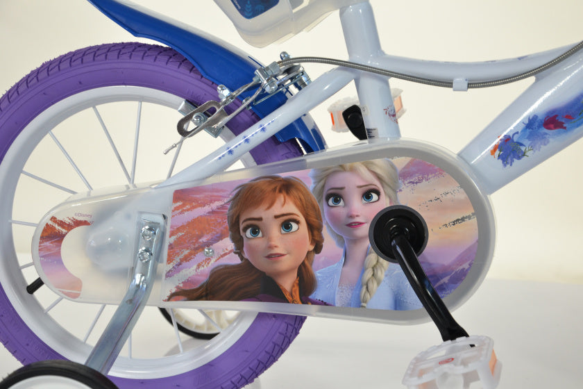 frozen ii 16 inch 26 cm meisjes knijprem wit/paars