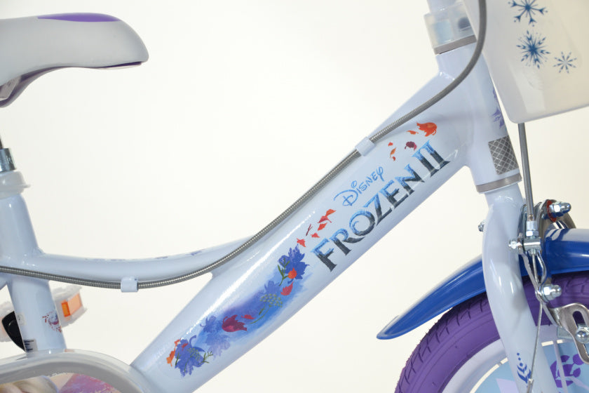 frozen ii 16 inch 26 cm meisjes knijprem wit/paars