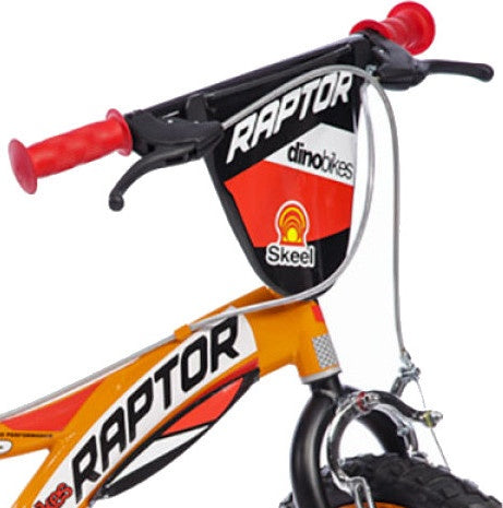 raptor 14 inch 24 cm jongens knijprem oranje
