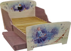 bed met lattenbodem Frozen II 140 x 70 cm hout wit/roze