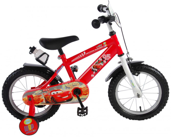 Disney autos disney cars kinderfiets - jongens - 14 inch - rood