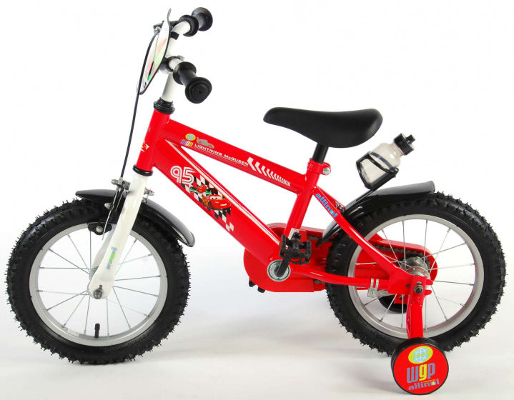 Disney autos disney cars kinderfiets - jongens - 14 inch - rood