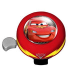 Cars fietsbel met bidon en bord 5/15 cm rood 3-delig