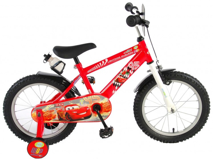 Disney autos disney cars kinderfiets - jongens - 16 inch - rood