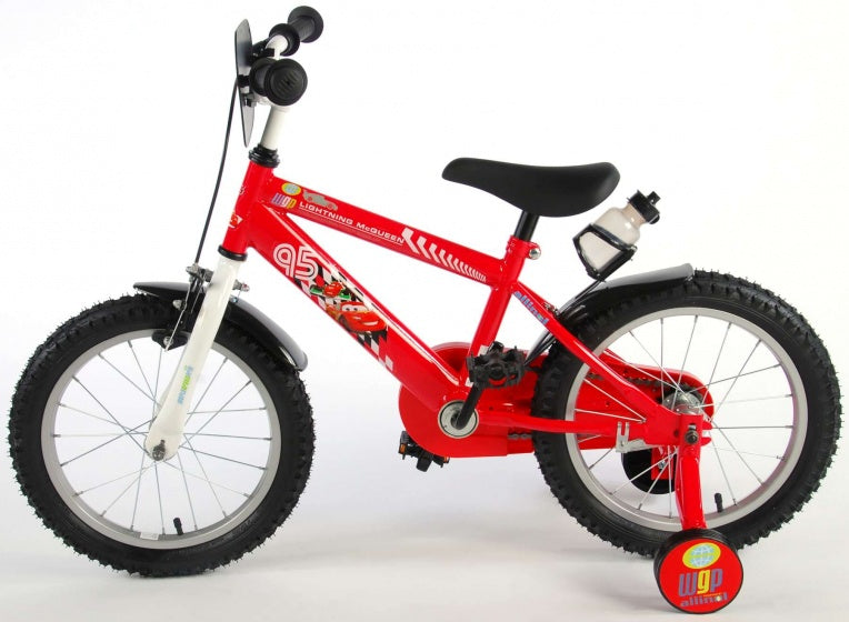 Disney autos disney cars kinderfiets - jongens - 16 inch - rood