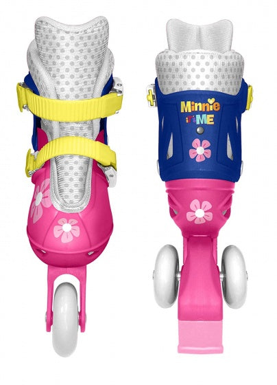 minnie mouse inlineskates hardboot wit blauw maat 27 30
