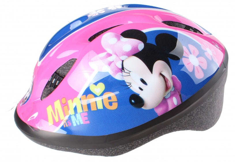 kinderhelm met pads minnie mouse meisjes roze 5-delig
