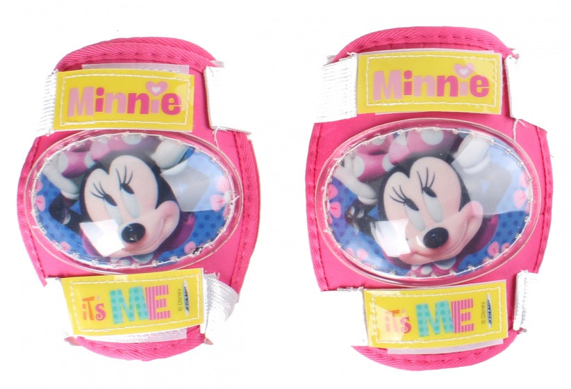 kinderhelm met pads minnie mouse meisjes roze 5-delig