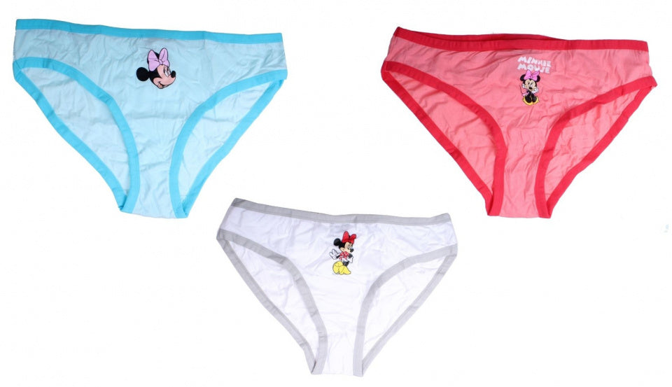 onderbroekenset Minnie Mouse dames roze/blauw/wit mt S
