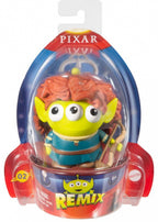 speelfiguur Alien Remix #02 junior 12 cm groen/blauw