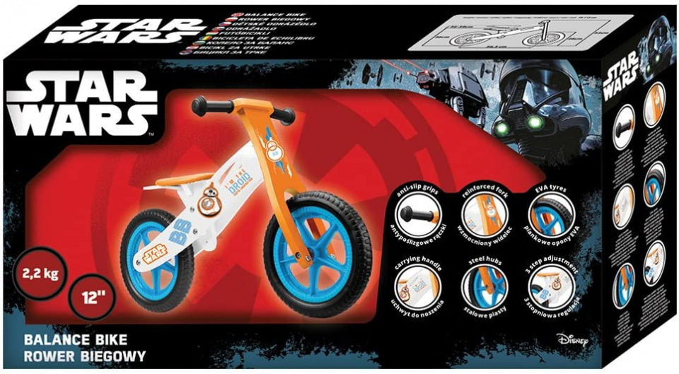 star wars 12 inch junior oranje/wit