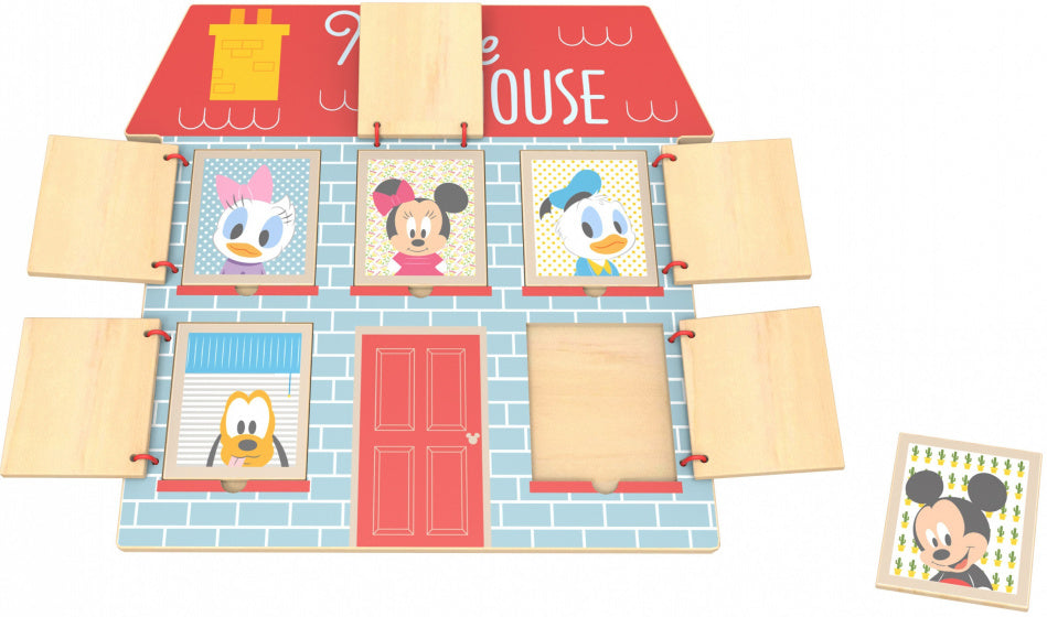 Tooky toy Mouse House Houten Legpuzzel 18 maanden 6-delig