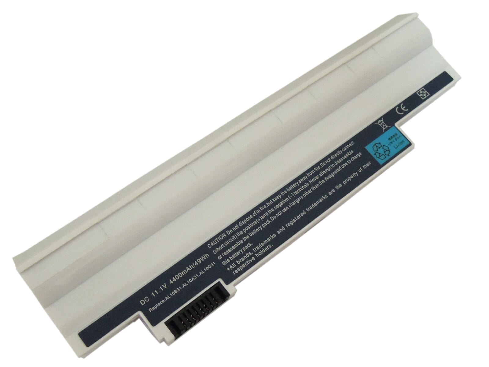 Laptop accu wit 4400mah