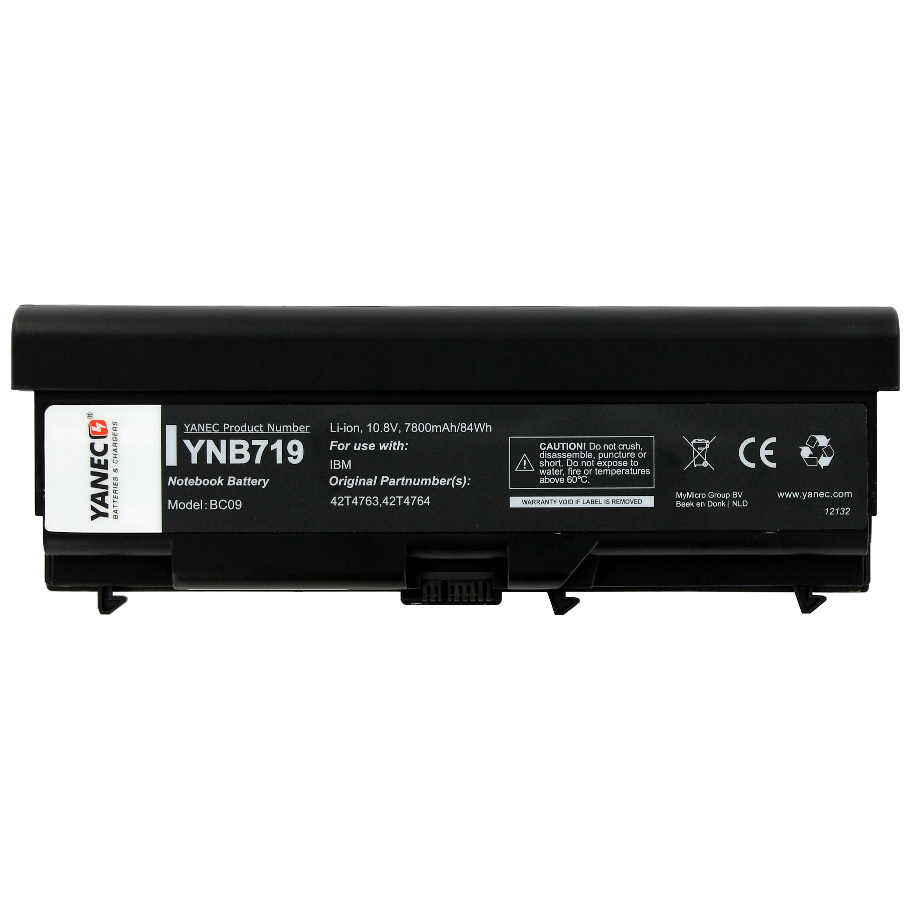 Yanec Laptop Accu Extended 7800mAh