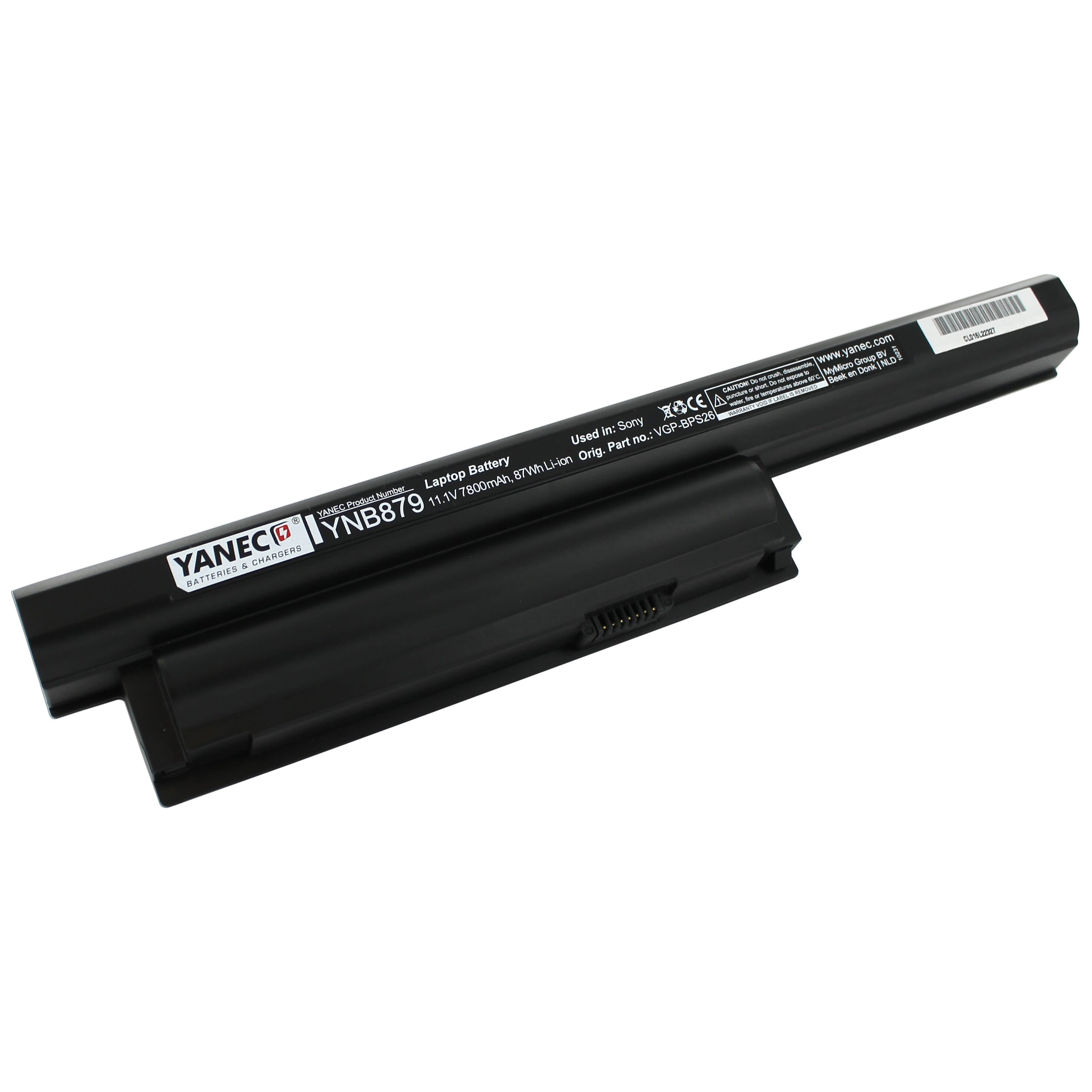 Yanec Laptop Accu Extended 7800mAh