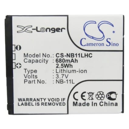 Replacement Digitale Camera Accu 3.7V 680mAh Li-ion Voor Canon