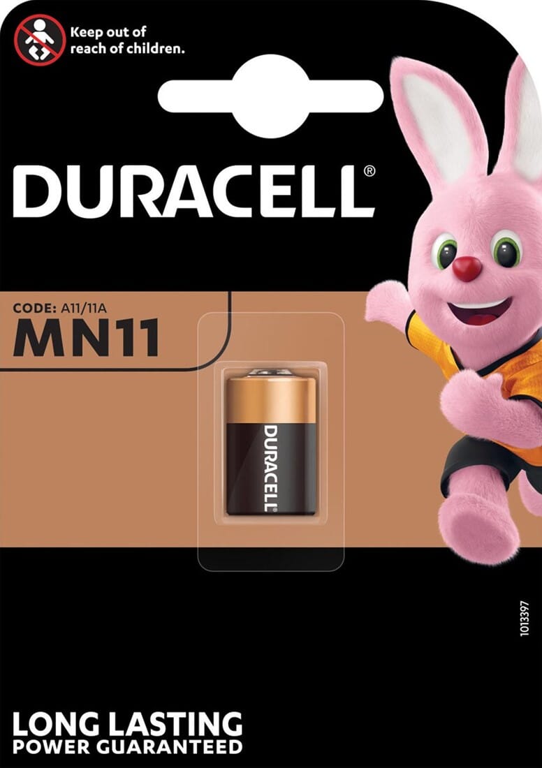 Duracell Security E11A Alkaline Batterij 6V 1 Stuk Blister
