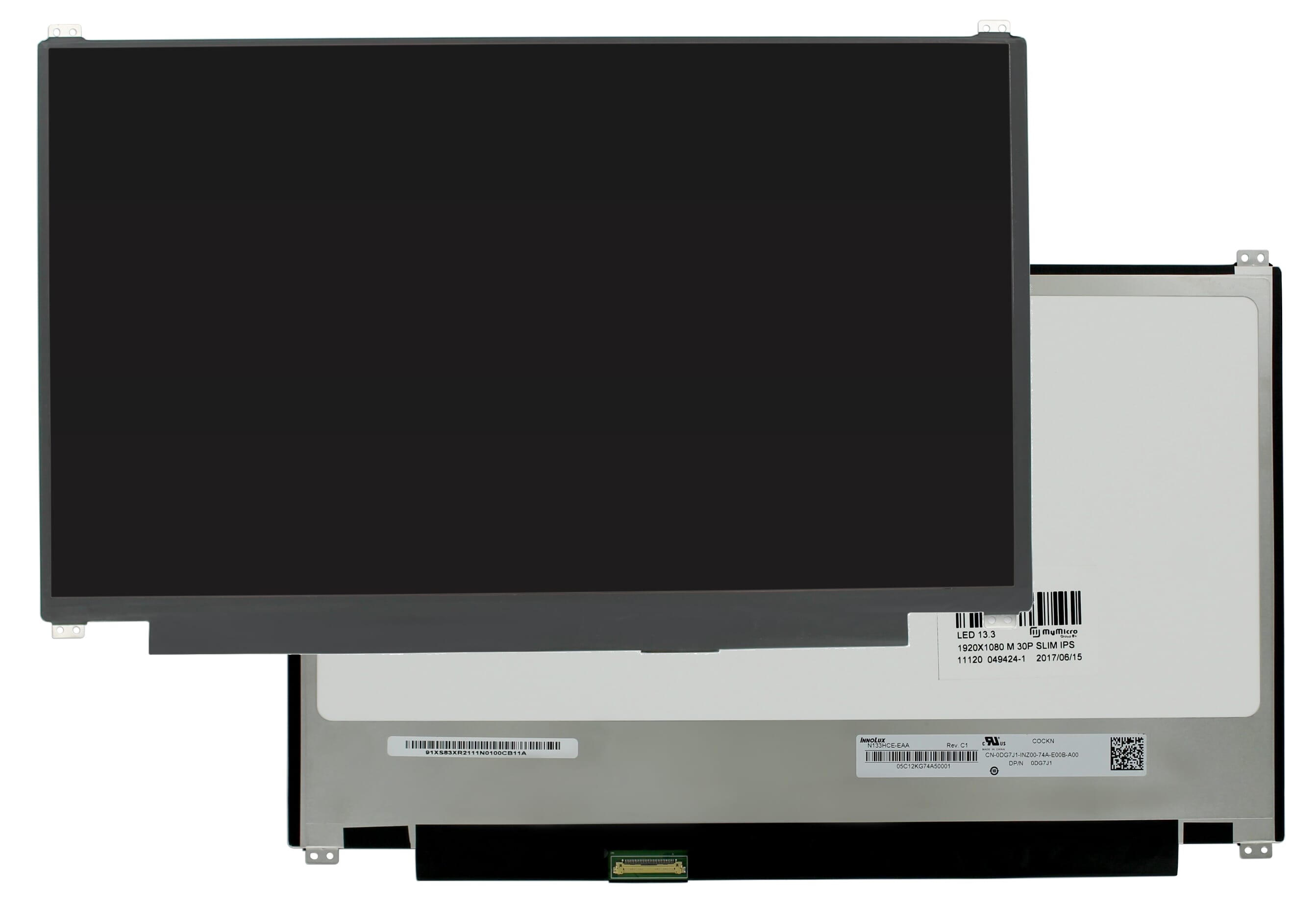 13.3 inch lcd scherm 1920x1080 mat 30pin edp, ips