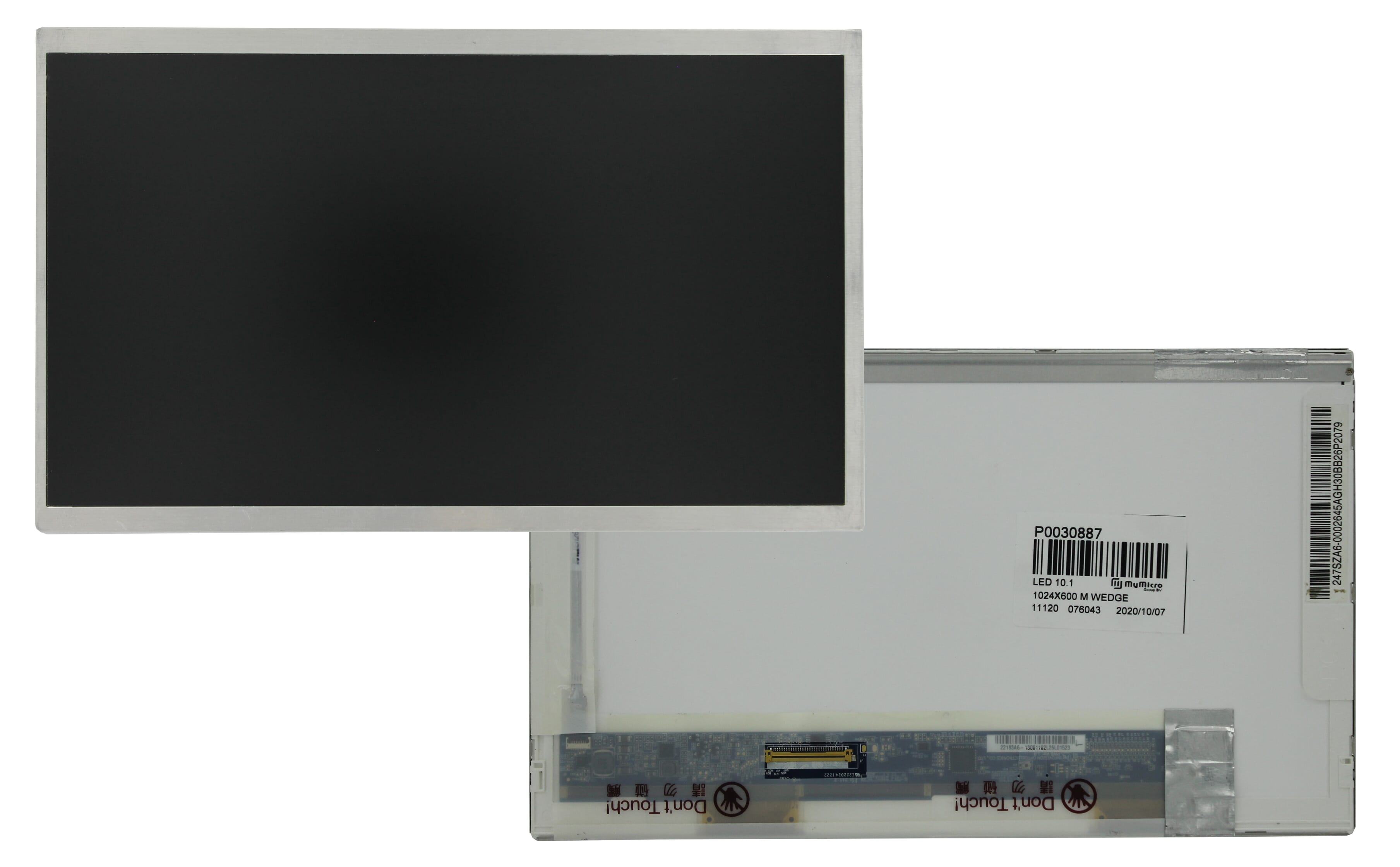 10.1 inch lcd scherm 1024x600 mat 40pin