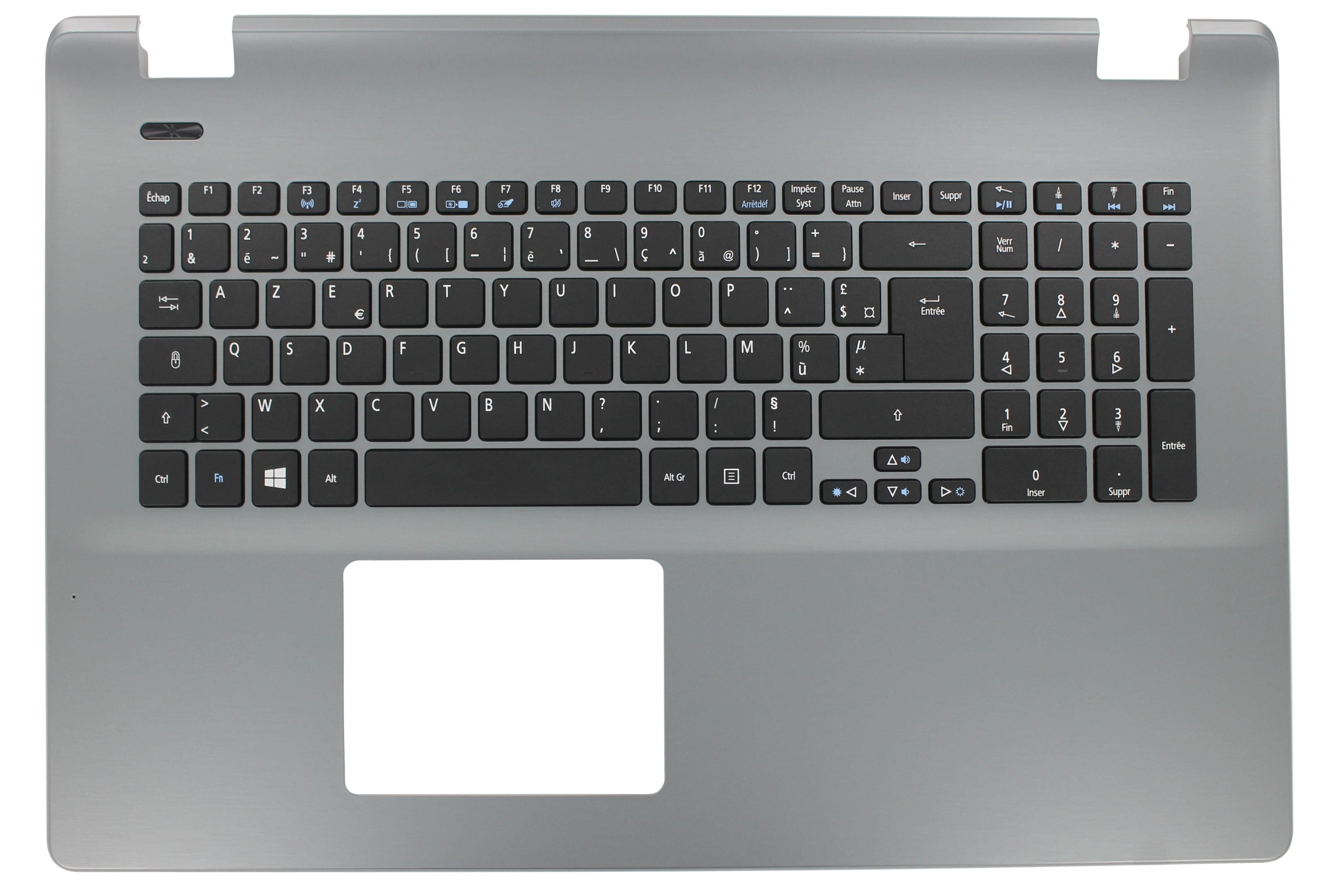 Acer Laptop bovenkant behuizing incl. toetsenbord FR grijs