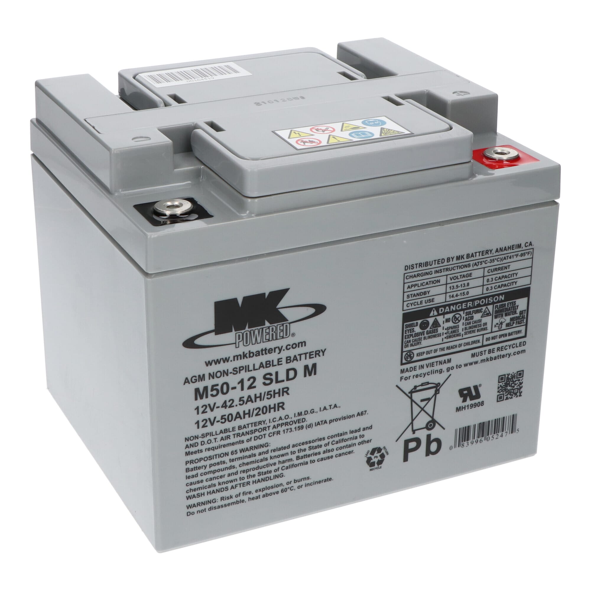 MK AGM Accu 12V 50Ah