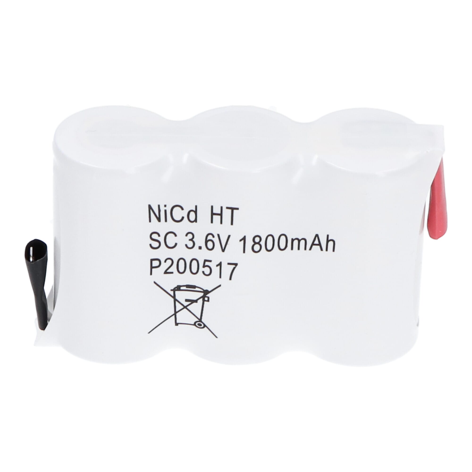Replacement Noodverlichting Accupack 3.6V 1500mAh NiCd 3x Sub C SBS