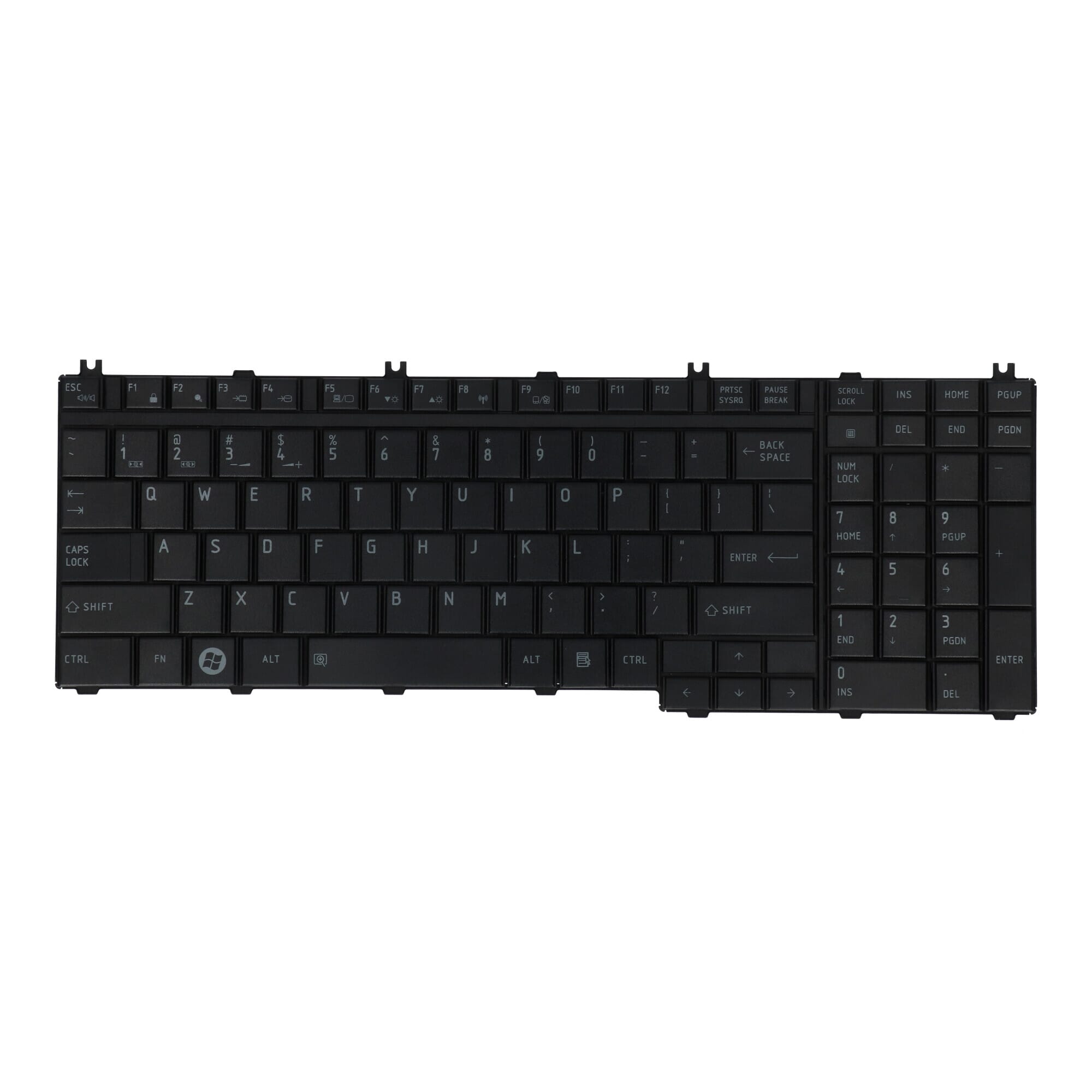 Replacement RepPar Laptop Toetsenbord Qwerty US voor Toshiba