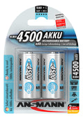 Ansmann NiMH Accu baby C 4500 mAh maxE 2er blister