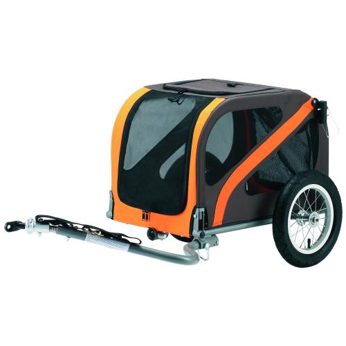 Blue bird hundeanhänger mini mini dog trailer 12 brown orange