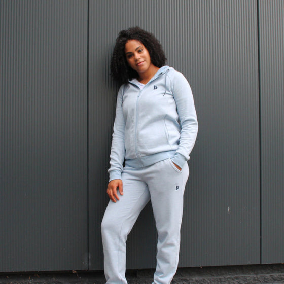vest Anna dames polykatoen lichtblauw maat S