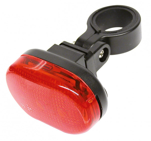 Dresco achterlicht fiets 3 led's | fietsverlichting led | achterlicht met batterij en knipperlicht