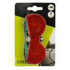 Dresco fietsachterlicht - modern - 3 leds - zwart