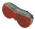 Dresco fietsachterlicht - modern - 3 leds - zwart
