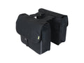 Dresco basic shopper dubbele fietstas 26 liter nylon zwart
