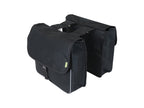 Dresco basic shopper dubbele fietstas 26 liter nylon zwart