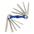 Dresco fietsgereedschap - 11-delig - blauw