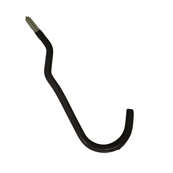 Dresco garage fietshaken - zwart - metaal - 2 stuks