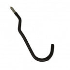 Dresco garage fietshaken - zwart - metaal - 2 stuks