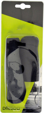 Dresco fietshandvatten ergo grip ca. 10 cm rubber zwart grijs per set