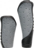 Dresco fietshandvatten ergo grip ca. 10 cm rubber zwart grijs per set