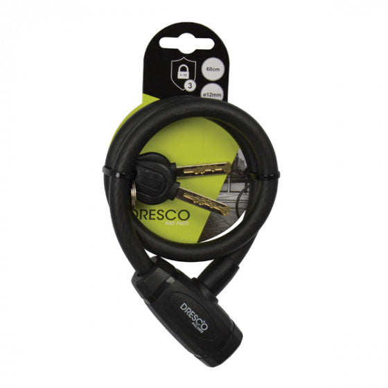 Dresco kabelslot 60 12 - 60cm - rond 12mm - matzwart