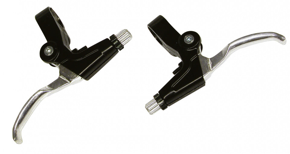 Dresco remgrepen - v-rem - 2 stuks - chroom zwart