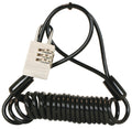 spiraalslot 150 cm RVS/polyester zilver/zwart