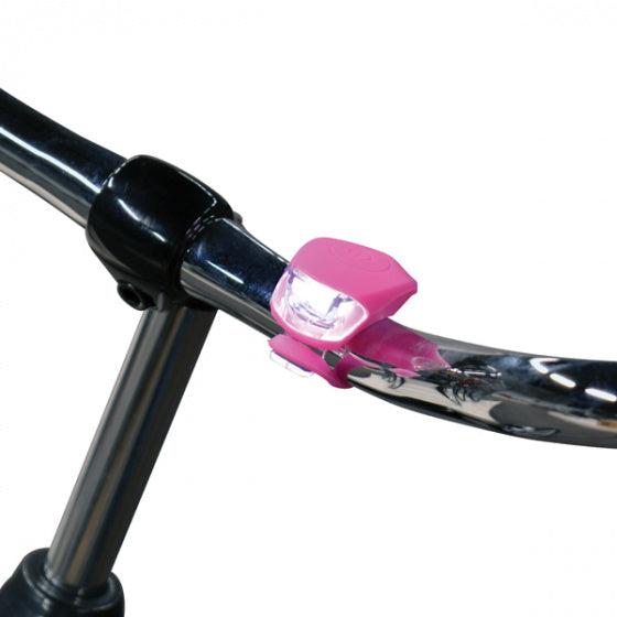 Dresco siliconen roze fietsverlichting